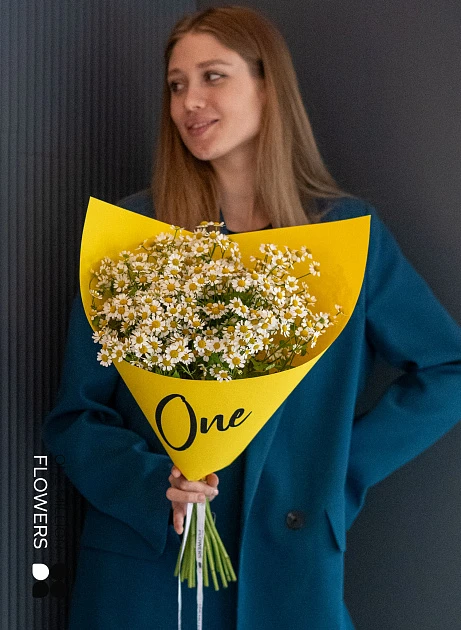 Букет из 15 ромашек "Дейзи"