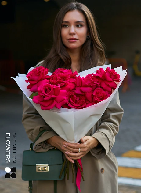 картинка Букет из 9 "Пинк Флойд" Эквадор One Million Flowers